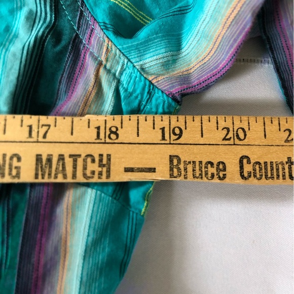 Wrangler Blue and Purple Pearl Snap Western Shirt - Picture 6 of 12